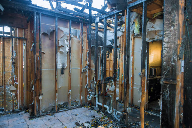 Professional Emergency Fire Cleanup technician working in Mount Hope, NJ